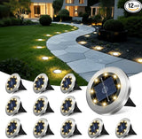 Mini Solar Ground Lights 12 Pack, Solar Lights Outdoor Waterproof, Solar Garden Lights Outdoor Landscape Lighting | Lumora