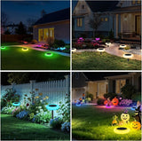 intelamp Solar Lights Outdoor Waterproof, 6Pack Color Changing Solar Lights Remote Control Pathway Light for Yard | Lumora