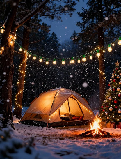 G40 Christmas Lights 25Ft Frosted Christmas Lights with 27 Edison Incandescent Round Bulbs,Connectable Xmas Globe Light for Indoor/Outdoor Tree Holiday Party Garden Decor,Green Wire