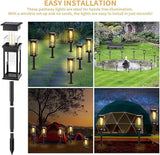 WHATOOK Solar Pathway Lights Outdoor 6 Pack IP65 Waterproof Auto On/Off Solar Powered Landscape Path Lights for | Lumora