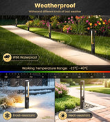 MEIKEE 5W Low Voltage Pathway Lights, 2700K 250LM LED Landscape Lighting, Auto On/Off, 12-24V, Aluminum Waterproof | Lumora