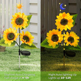 ILLUMINEW 6-Pack Solar Sunflower Garden Lights Outdoor 18 LED Flowers - Waterproof Long-Lasting Solar Patio Lights | Lumora
