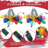 16FT Jumbo Christmas Lights,C7 Jumbo Xmas String Light Christmas Outdoor Decorations Lights with 10 Large Diamond | Lumora