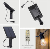 Brightech Ambience Pro 27Ft Solar Powered Outdoor String Lights Bundled with one Extra Ambience Pro Replacement | Lumora