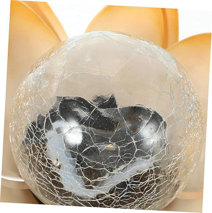 Solar Flower Decorative Light Yellow LED Outdoor Landscape Lighting Energy Saving Solar Lights for Pathway Patio