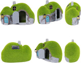 Garden Statues Outdoor Decor - Fairy House with Waterproof Solar Lights Resin Figurines for Yard Lawn Porch Outside | Lumora