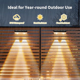 Solar Fence Light Outdoor, 12 Pack LED Solar Light, 3000K 50 Lumens with Waterproof, Auto Switch 12+Hours Dawn to | Lumora