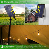 PMS Solar Outdoor String Lights, Color Changing Warm White to Cool White with Remote, Shatterproof LED Bulbs for | Lumora