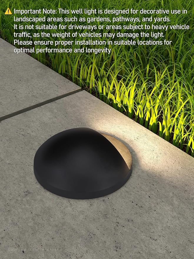 LEONLITE 5W Well Lights Landscape LED, Low Voltage Inground Lights Outdoor, 1800K/2700K/3000K/4000K/5000K | Lumora