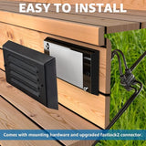 SUNVIE Low Voltage Step Lights 5W LED Step Lights Outdoor 3000k Low Voltage Deck Light with Horizontal Louver | Lumora