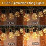 14ft Battery Operated 20 Hanging Bulb 100 LED String Lights, Vintage Commercial Battery Outdoor Lights for Indoor | Lumora
