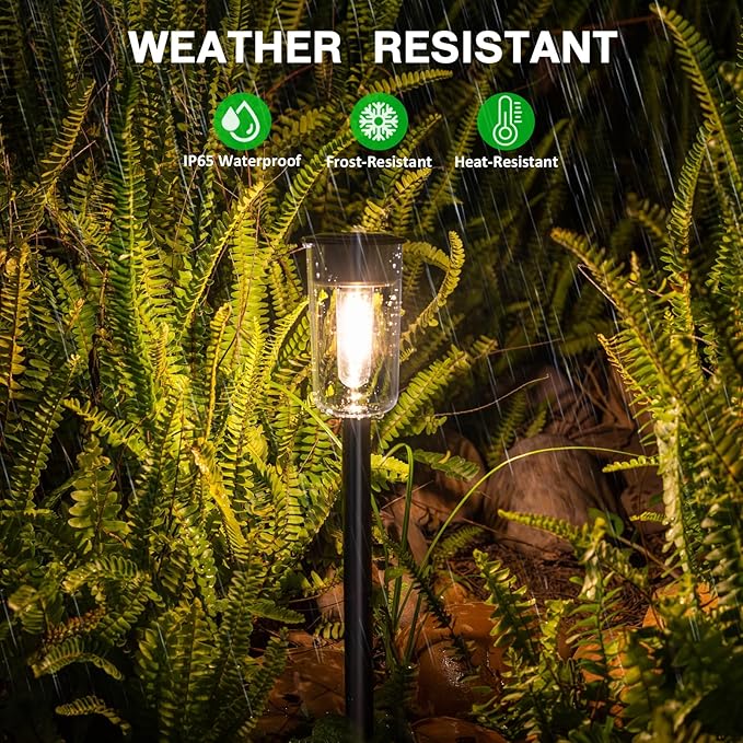Solar Deck Lights 8 Pack + Solar Pathway Lights Outdoo 8 Pack