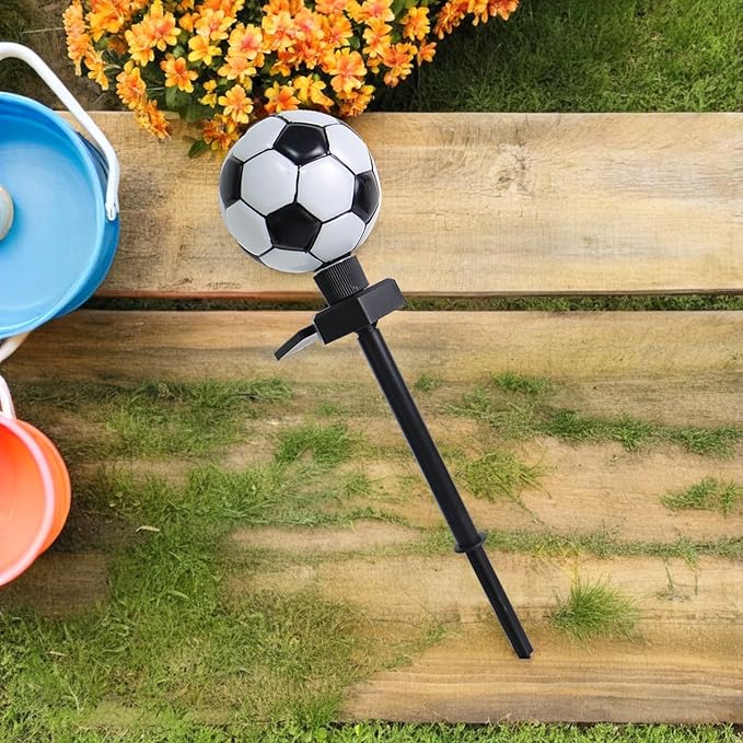 Solar Powered Soccer Lawn Stake Light, Outdoor Garden Solar Pathway Lamp, LED Decorative Yard Lawn Light for Patio and Garden Decor