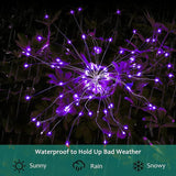 JJGoo Solar Firework Lights, 2 Pack 120 LEDs 2 Lighting Modes Solar Garden Lights Outdoor Waterproof for Yard Patio | Lumora