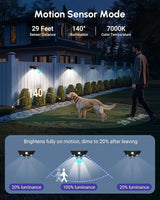 12 Pack Solar Fence Lights, Motion Sensor Outdoor Light with 3 Sided Lighting, 60 Lumens Fence Light Solar Powered | Lumora