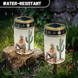 Western Cowboy Cemetery Lights for Grave, Outdoor Solar Garden Pathway Lights - Solar Powered Lanterns for Yard | Lumora