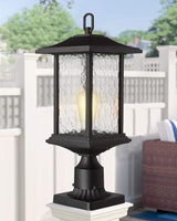 Beionxii Dusk to Dawn Outdoor Post Lights, 21inch Large Exterior Lamp Post Light Pier Mount Lantern with Base | Lumora