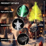 KBG Christmas Tree Solar Garden Lights Outdoor, 7 Color Changing Solar Christmas Trees Lights Waterproof Outdoor | Lumora