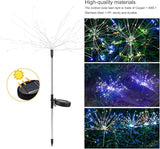 105LED Solar Fireworks Lights 2Pcs IP44 Waterproof Outdoor Lawn Path Garden Lamps - Long - Lasting Polysilicon | Lumora