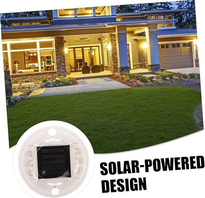 STOBOK Solar Pathway Lights 2.4G Wireless Colorful LED Ground Lights Solar Powered Outdoor Landscape Lighting for Garden Deck and Walkway 4-Piece Set
