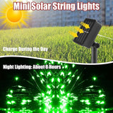 12 Pcs Solar String Lights Solar Mini Teeny Tiny Fairy Firefly Twinkle Light Waterproof 16ft 50 LEDs Garden String | Lumora