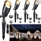 Gardenreet Brass Landscape Lighting - Black Outdoor Low Voltage Spotlights LED, 12V Wired Uplights, Waterproof Spot | Lumora