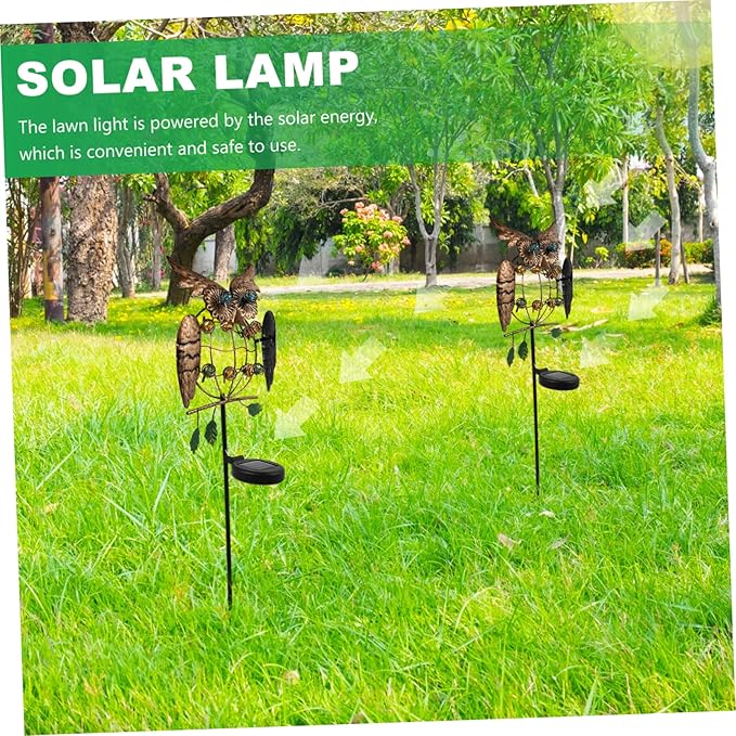 BESPORTBLE Solar Garden Stake Light Outdoor Solar Pathway Light for Lawn and Garden Decor LED for Backyard and Landscape