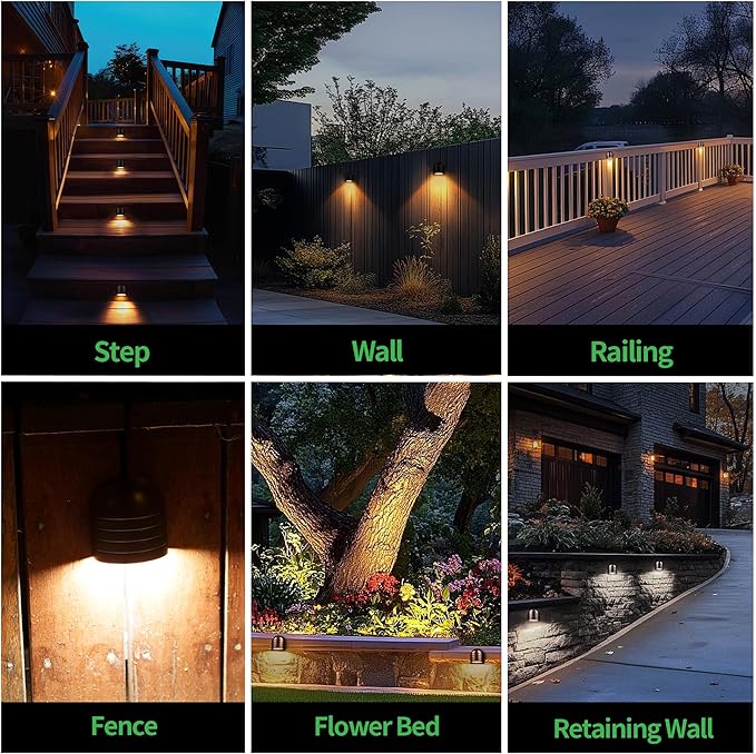 LED Deck Lights - Outdoor Landscape 12V Waterproof Lighting, Low Voltage Step Lights, Warm White & Cool White | Lumora
