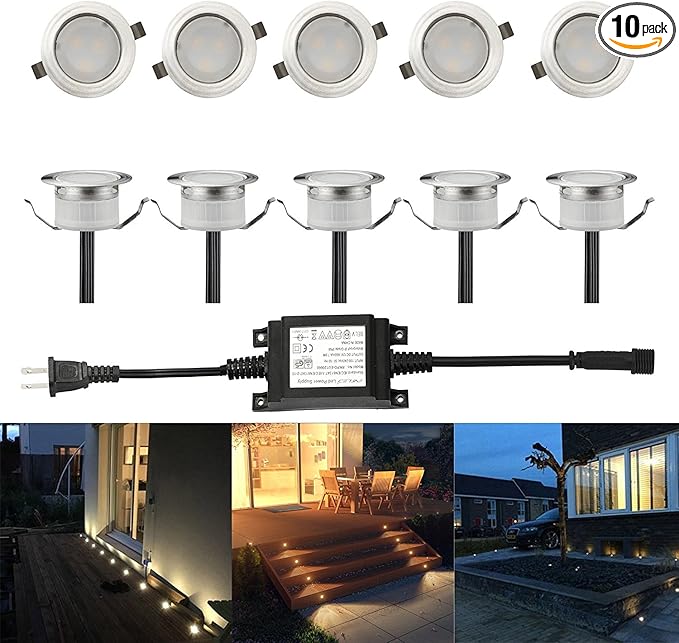 FVTLED Low Voltage LED Deck Light Waterproof Outdoor Garden Yard Decor Lamps Recessed Wood Decking Stair Landscape | Lumora