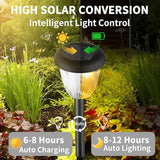 Solar Pathway Light for Outdoor, Solar Powered Pathway Landscape Lighting for Garden, 4 Pack Waterproof Solaire | Lumora