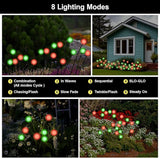 Solar Firefly Lights Outdoor Waterproof; 8 Modes Red and Green Firefly Swaying Solar Garden Lights Stakes for | Lumora