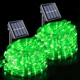 JMEXSUSS 2 * 200 LED Green Solar Rope Lights, 66ft IP 65 Waterproof Solar String Light Outdoor, 8 Modes Christmas | Lumora