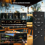 1-Pack 150 ft Outdoor String Lights with Remote Patio Lights Weatherproof, 45+3 Spare S14 Shatterproof Warm 2200K | Lumora