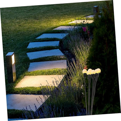 Veemoon 2pcs Solar Garden Lights High Conversion Solar Panel Outdoor Decor for Gardens Patios and Yards Function Decorative Lanterns Warm Light