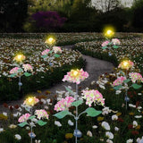 Solar Outdoor Lights, Hydrangea Garden Lights, Waterproof Garden Lawn Lamps, Inserted Flower LED Light for Yard | Lumora