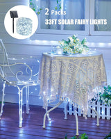 Minetom Solar String Lights, 2 Packs Total 66Ft 200 LED Solar Fairy Lights, Waterproof - Decorative Outdoor Light | Lumora
