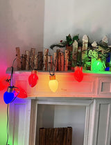 16Ft Jumbo LED Multicolor Valentine's Day String Lights Outdoor with 10 T13 LED Bulb, Multicolor Hanging String | Lumora