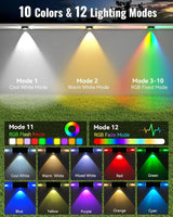 Solar Fence Lights Outdoor, 8 Pack 12 Mode RGB Color Changing & Warm/Cool White, Waterproof IP65 3-LED Dusk to Dawn | Lumora