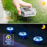 VOLISUN Solar Driveway Lights Dock Outdoor Waterproof Marker Lights,16 Pack Solar Deck Lights 2 Colors in 1 Led | Lumora