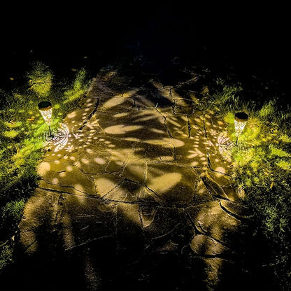 2-Pack Dragonfly Outdoor Solar Pathway Lights, Metal Garden Path Decorations, Waterproof Landscape Lighting for Yard, Lawn, Walkway – Gifts for Women, Mom, Grandma