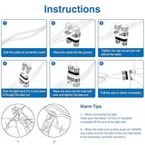 SUNVIE Low Voltage Wire Connector Fastlock2 Landscape Lighting Wire Connectors Waterproof Low Voltage Connector | Lumora