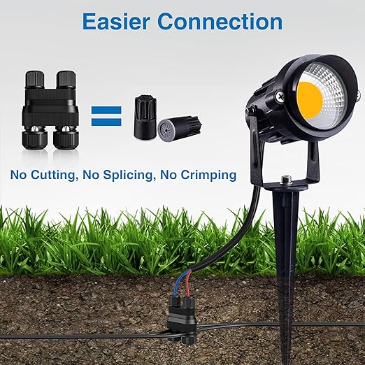SUNVIE Fastlock2 Low Voltage Wire Connector Landscape Lighting Connectors Waterproof 12-18 Gauge Wire Connectors | Lumora