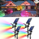 RGB Halloween Solar Lights Outdoor, 2 Modes Solar Spotlights Outdoor Waterproof, Adjustable Solar Color Changing | Lumora