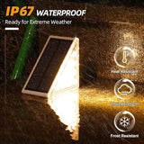 NIORSUN Solar Step Lights,16 Pack Warm White Solar Stair Lights Outdoor Waterproof IP67 Auto On Off,Solar Lights | Lumora