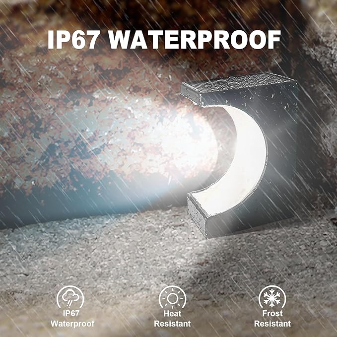 Crescent-Shaped Solar Lights for Outside Waterproof IP67,Long-Lasting LED Light Solar, Easy - Outdoor Path Light | Lumora