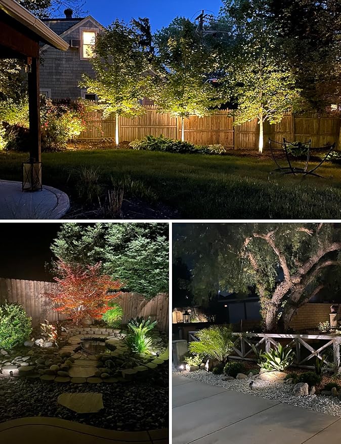 SUNVIE 12W Low Voltage Landscape Lighting LED Landscape Lights 3000K Waterproof Garden Pathway Lights 12V Outdoor | Lumora