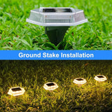Solar Deck Lights Dock Step Lights- 8 Packs Waterproof 1200mAh Auto ON/Off LED Solor Powered Stair Lighting for | Lumora