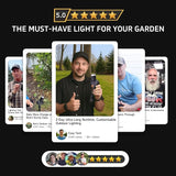 Solar Spot Lights Outdoor, Adjustable Angle Waterproof Landscape Spotlight, All Night LED Uplights Separate Panel | Lumora