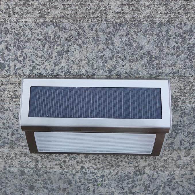 Generic Solar LED Lighting for Outdoor Stair Step Fence Wall Courtyard Lawn Path Cordless lamp