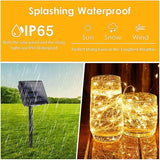 (Warm White ⇋ Cool White) Solar Christmas String Lights Outdoor, 2-Pack Total 80FT 200 LED Solar Twinkle Lights | Lumora